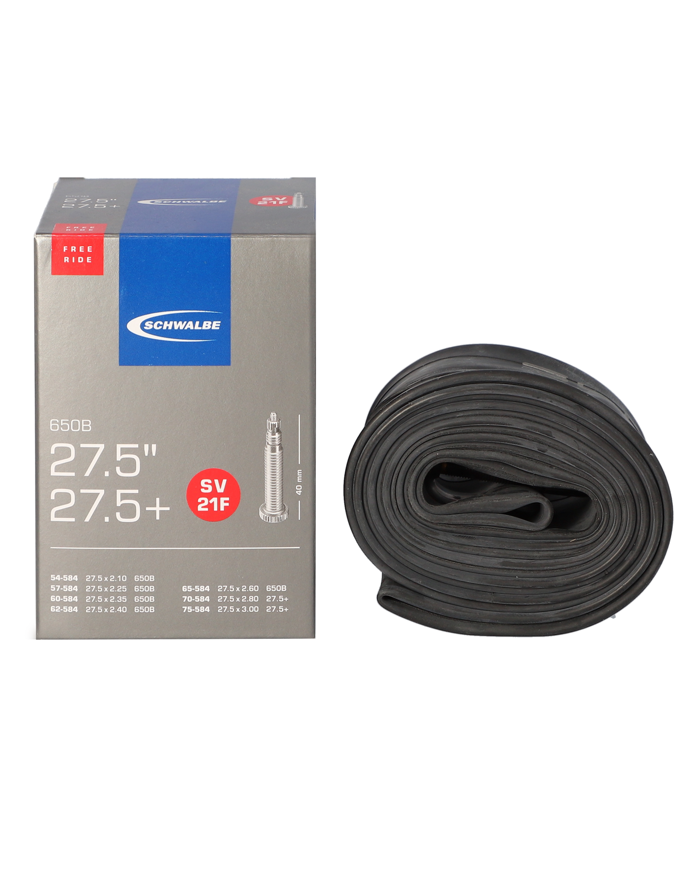Schwalbe 27.5" 2.1 - 3.0" Tube for MTB